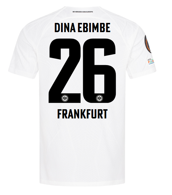 Eintracht Frankfurt FC Shop – trikot europa 24 unser trikot für die uefa europa league 2024 – dina ebimbe für echte Fans