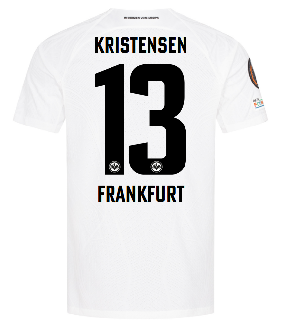 Eintracht Frankfurt FC Shop – trikot europa 24 unser trikot für die uefa europa league 2024 – kristensen für echte Fans